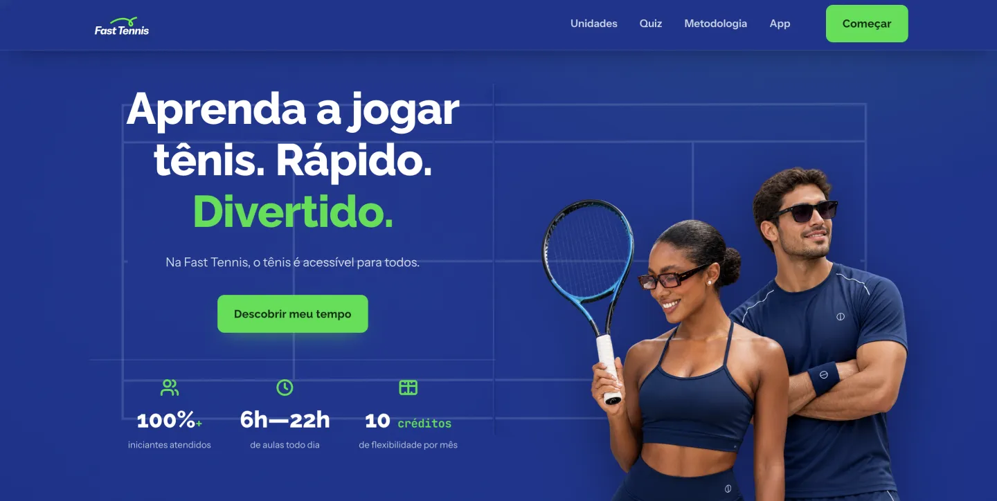Preview do site FastTennis